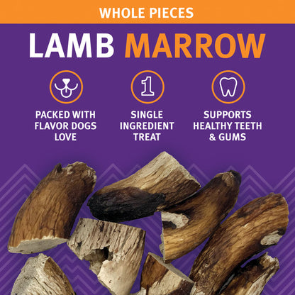 Icelandic+ Lamb Marrow Whole Pieces Dog Treats