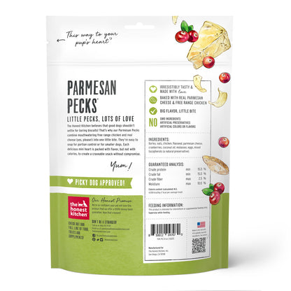 Honest Kitchen Parmesan Pecks, Chicken & Cranberry 8oz