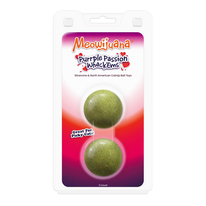 Purrple Passion Compressed Catnip Ball Refill - 2 Pack