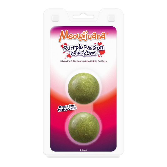 Purrple Passion Compressed Catnip Ball Refill - 2 Pack