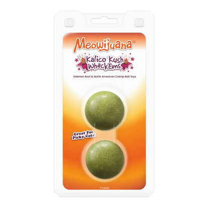 Kalico Kush Compressed Catnip Ball Refill - 2 Pack