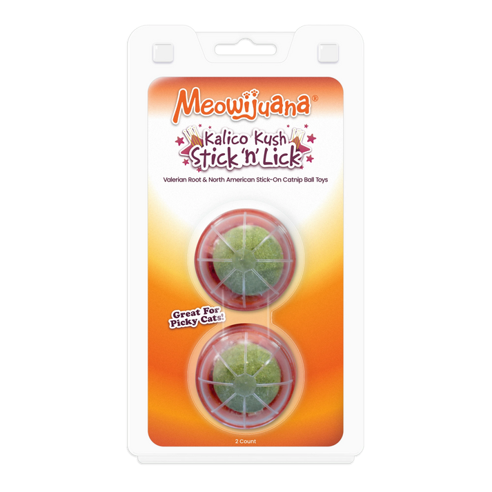 Meowijuana | Kalico Kush Stick 'n' Lick Compressed Catnip - 2 Pack
