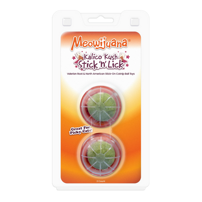 Meowijuana | Kalico Kush Stick 'n' Lick Compressed Catnip - 2 Pack