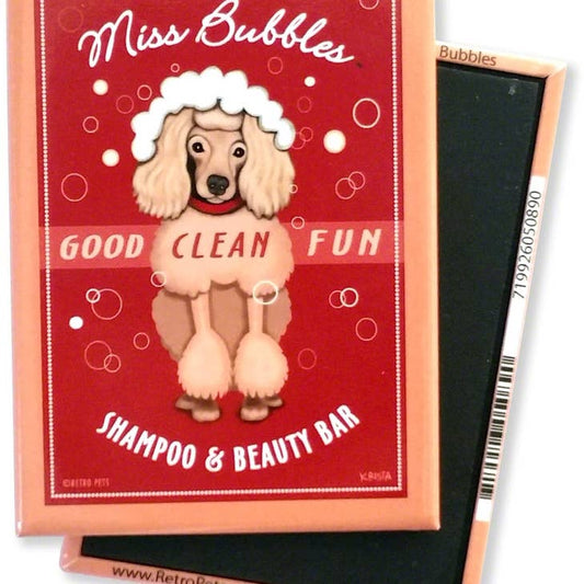 Dog Magnet - Poodle  "Miss Bubbles"