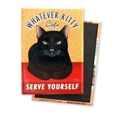 Cat Magnet - Whatever Kitty, Black