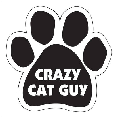 Car Magnet - Crazy Cat Guy