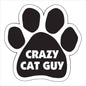 Car Magnet - Crazy Cat Guy