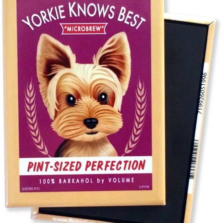 Dog Magnet - Yorkshire Terrier "Yorkie Knows Best"