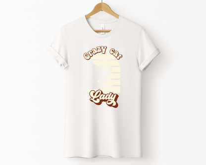 Crazy Cat Lady Tee | Vintage White