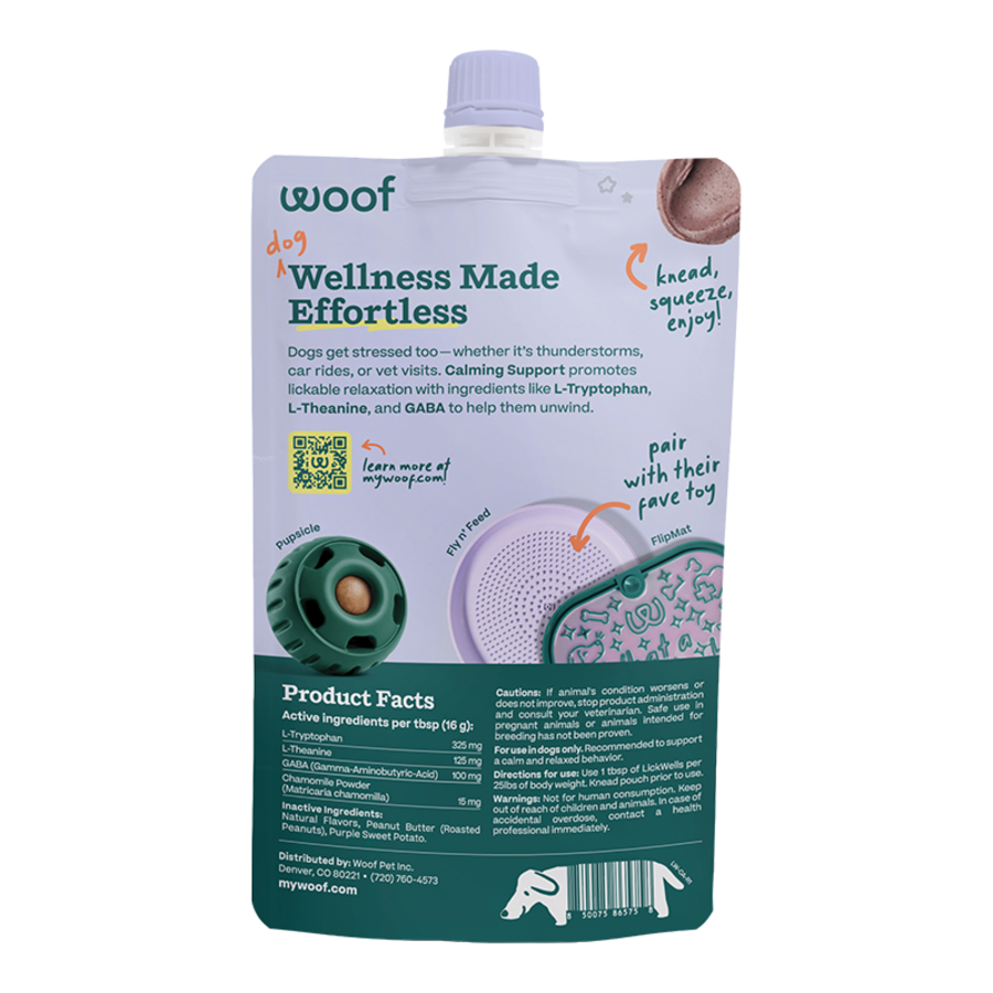 WOOF DOG LICKWELLS CALMING SUPPORT 12OZ