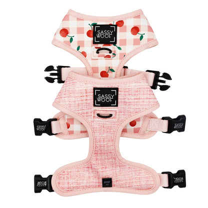 Dog Reversible Harness - Cherry Cute