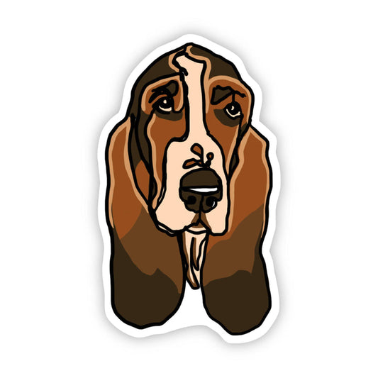 Dog Sticker -   Basset Hound