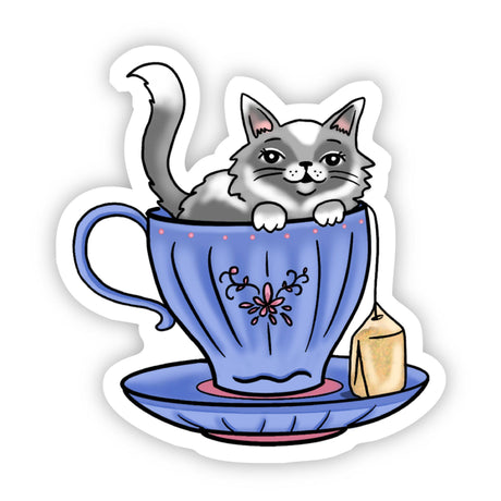Cat Sticker -  Cat Tea