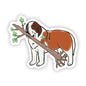 Dog Sticker - St. Bernard Chewing Stick