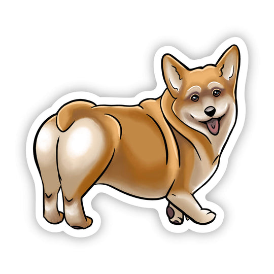 Dog Sticker - Cute Corgi
