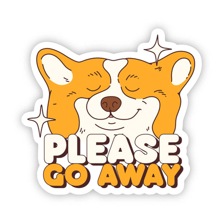 Dog Sticker - Please Go Away
