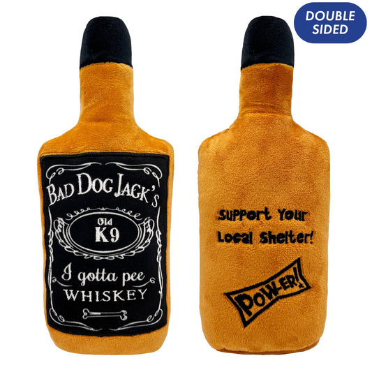 Bad Dog Jack's Whiskey Plush Dog Toy