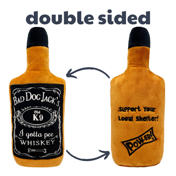 Bad Dog Jack's Whiskey Plush Dog Toy