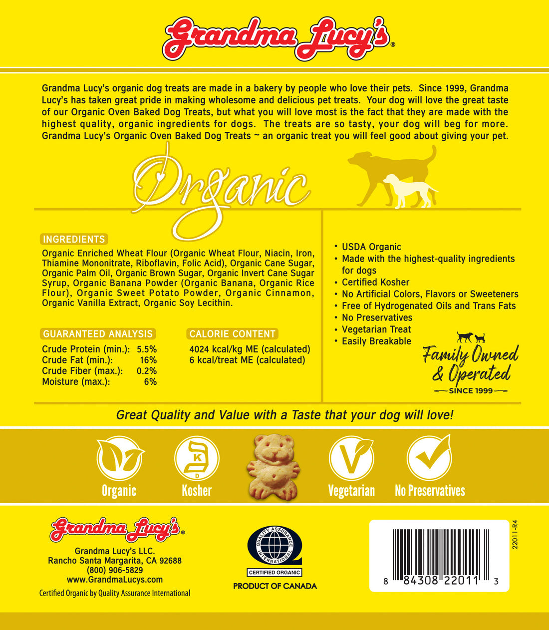Grandma Lucy's Organic Banana & Sweet Potato 14oz