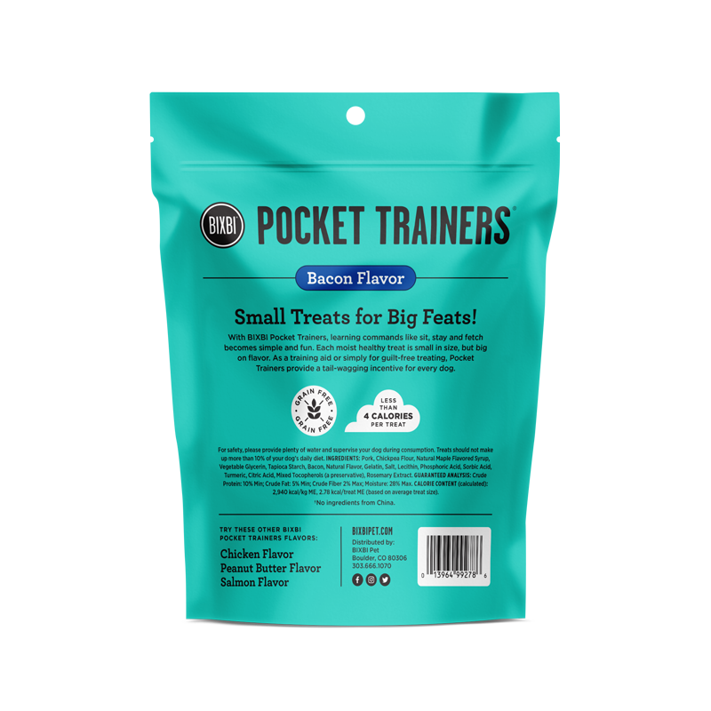 Bixbi Pocket Trainers - Bacon 6oz