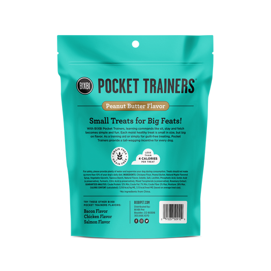 Bixbi Pocket Trainers - Peanut Butter 6oz