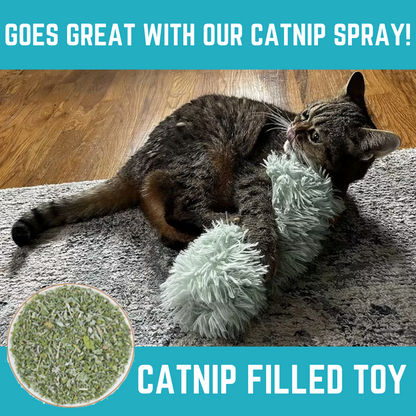 Cat Pillows 3 Pack Durable Large Toys for Cats or Kittens Soft Plush Kicker Stuffed with Catnip and Crinkle Sound