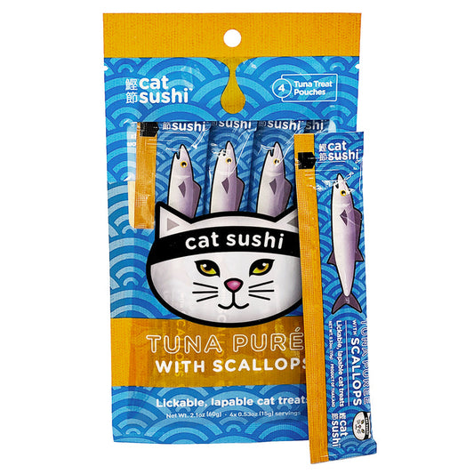 Cat Sushi Bonito puree with Scallop 4pk