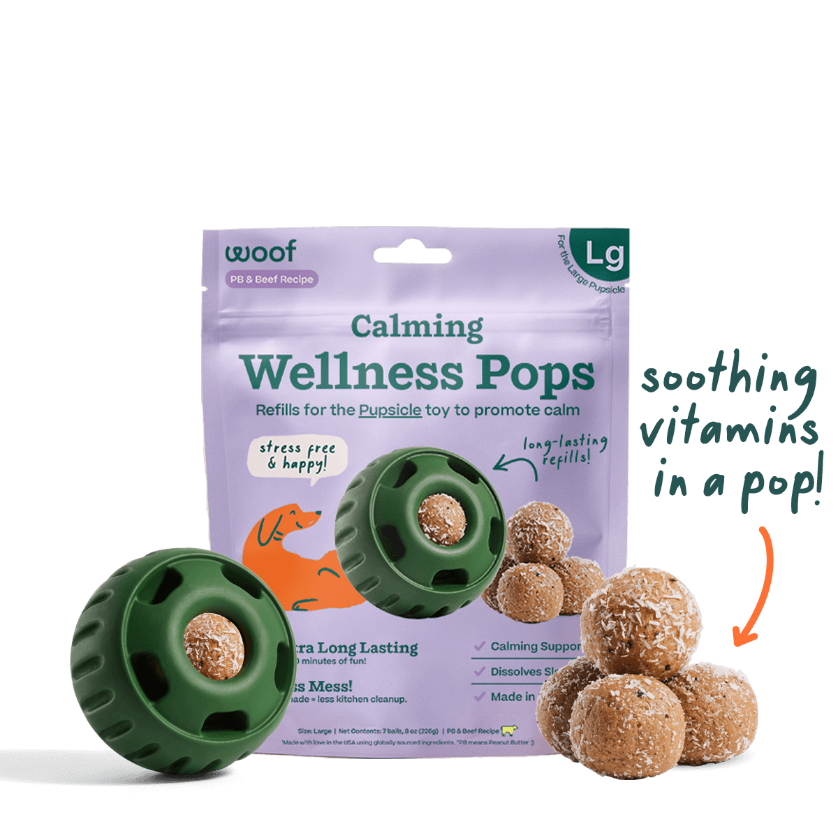 Woof Pet Calming Vitamin Pops