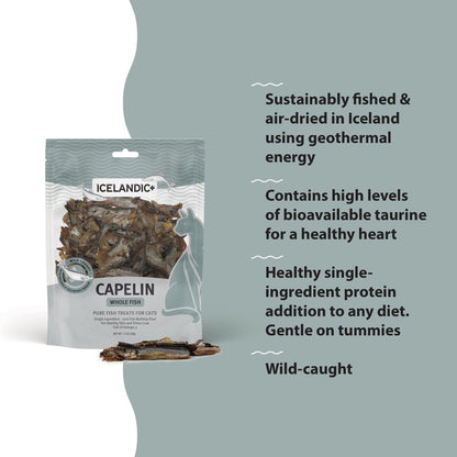 Icelandic+ Capelin Whole Fish & Pieces Cat Treats