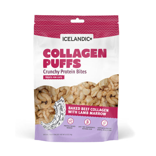 Icelandic+ Beef Collagen Puffs with Marrow Treats for Cats