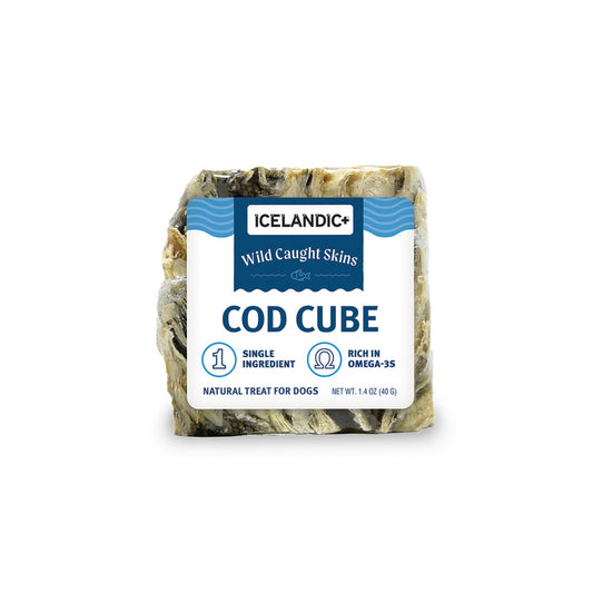 Icelandic+ Cod Skin Large Cube Dog Treat