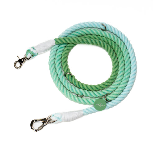 Hands-Free Rope Leash - Spring Green