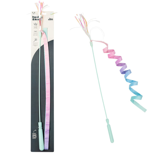 Dance & Lure Wand Cat Toy, Pastel