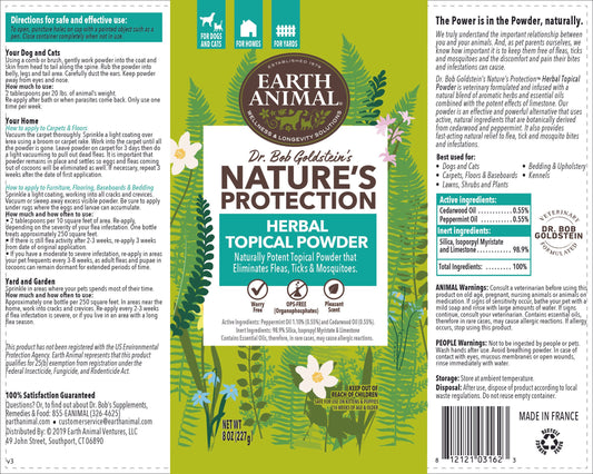 Earth Animal Nature’s Protection™ Flea & Tick Herbal Topical Powder