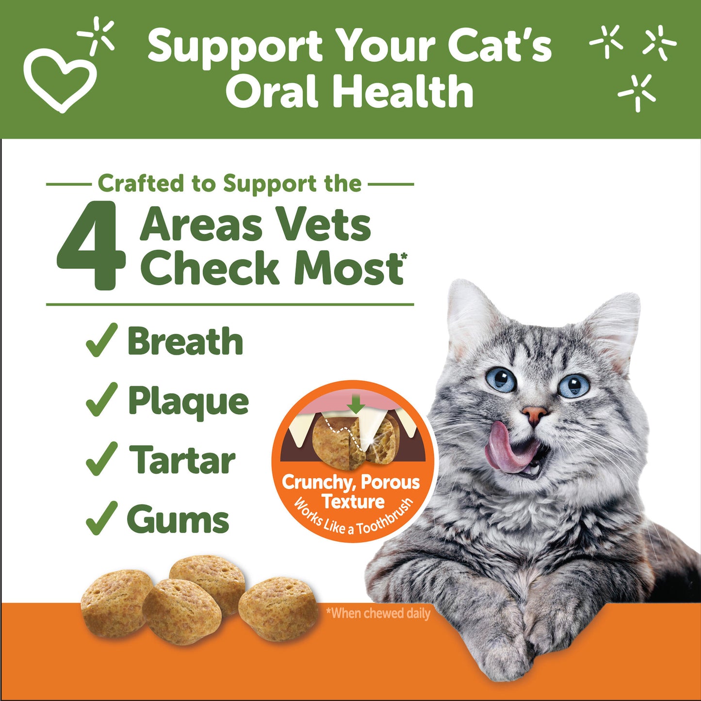 WHIMZEES Natural Cat Dental Treats, Chicken 2oz
