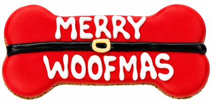 Merry Woofmas 6" Dog Bone