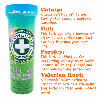 Garden Pawty - Catnip, Dill, Parsley & Valerian Root Blend