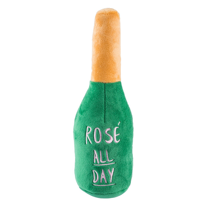 Woof Clicquot Rose' Champagne Bottle Dog Toy