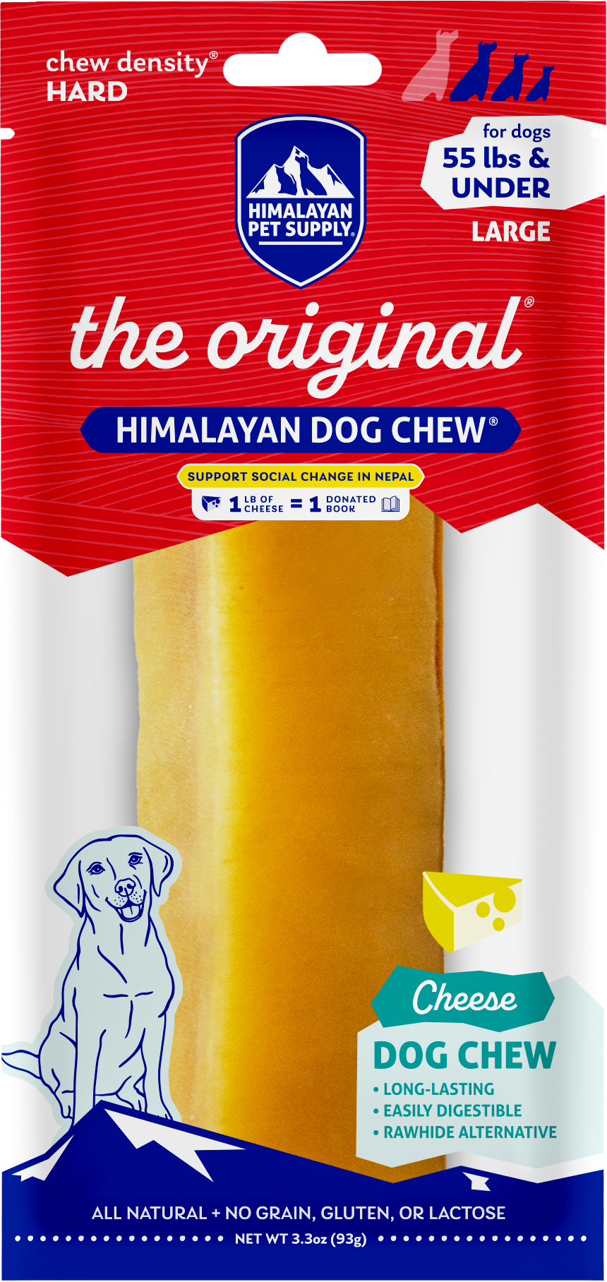 Himalayan Dog Chew Original, Large (55lbs & under)