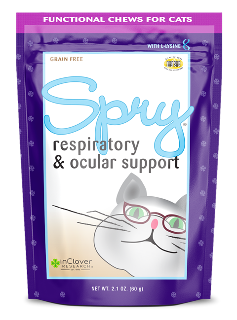 InClover Spry | Respiratory & Ocular Support Supplement Soft Chew for Cats