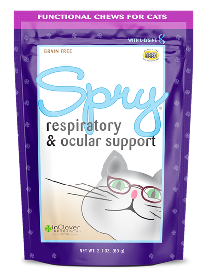 InClover Spry | Respiratory & Ocular Support Supplement Soft Chew for Cats