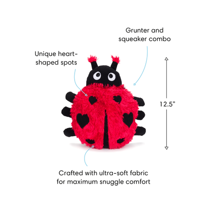 Fabdog | Fluffy Ladybug Toy