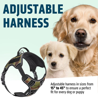 Dogline Quest Multi-Purpose No Pull Dog Harness, Red
