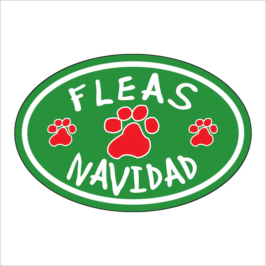 Oval Magnet - Fleas Navidad