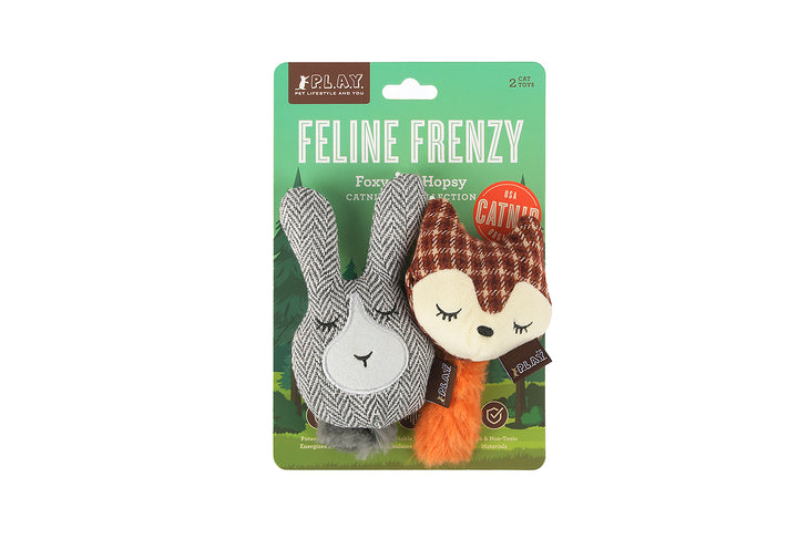 Feline Frenzy Foxsy & Hopsy Toy Set