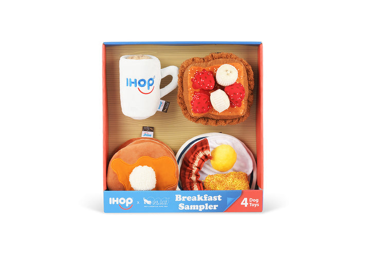 IHOP x P.L.A.Y. Breakfast Sampler Dog Toys