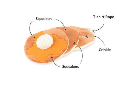 IHOP x P.L.A.Y. Breakfast Sampler Dog Toys
