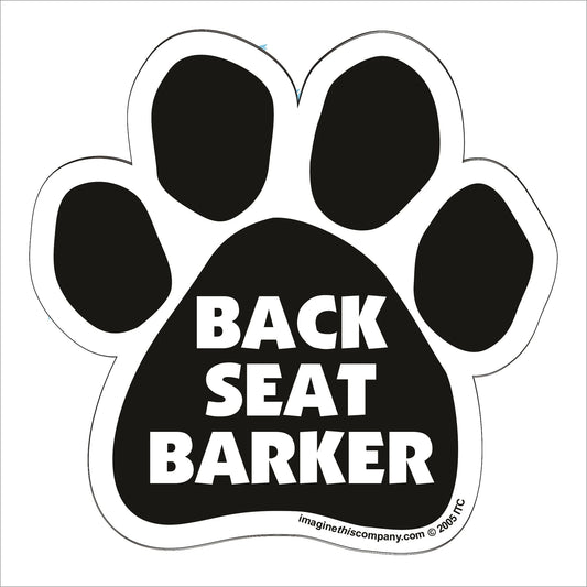 Car Magnet - Back Seat Barker