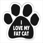 Car Magnet - I Love My Fat Cat