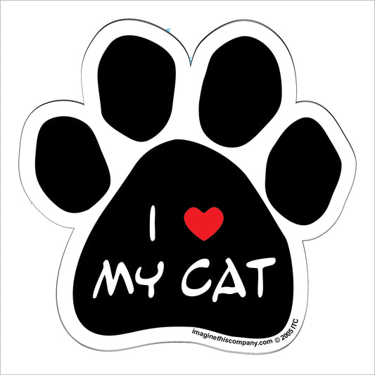 Car Magnet - I (Heart) My Cat